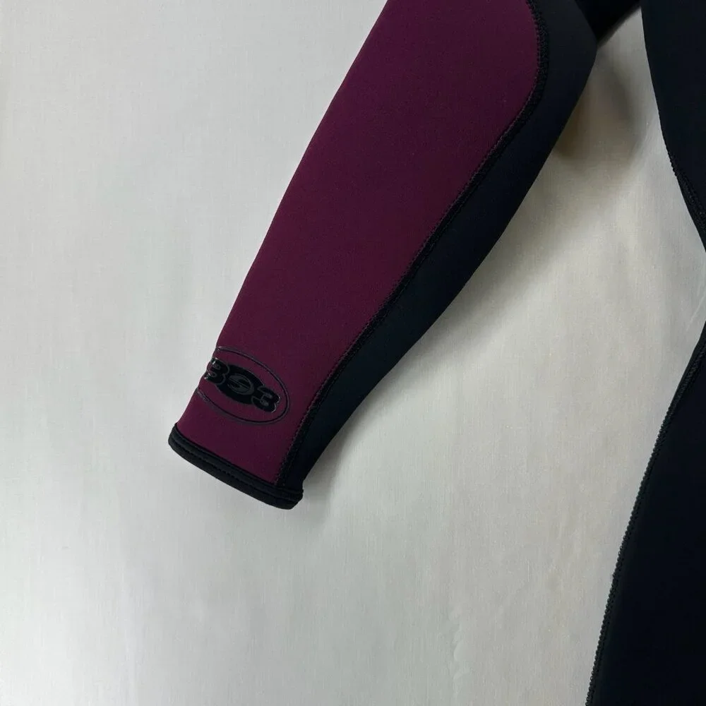 DEEP SEE Wetsuit Womens Size 5-6 Shortie Spring Suit Scuba Diving Black Purple - Picture 11 of 14